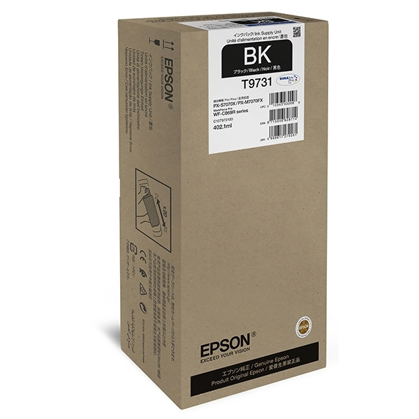 Epson T9731 svart bläckpatron hög kapacitet (original) C13T973100 027042 - 1