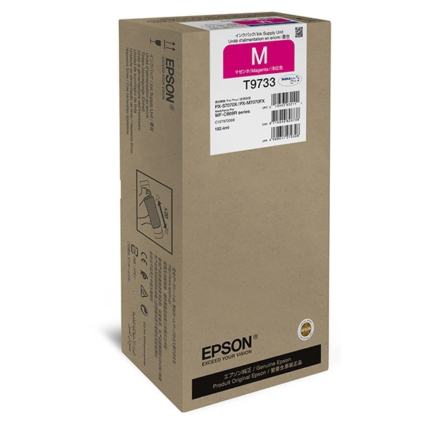 Epson T9733 magenta bläckpatron hög kapacitet (original) C13T973300 027046 - 1