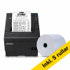 Epson TM-T20IV (102) kvittoskrivare med USB och Ethernet + Blue4est kvittorullar 80x80x12mm (5st) 832365 - 1
