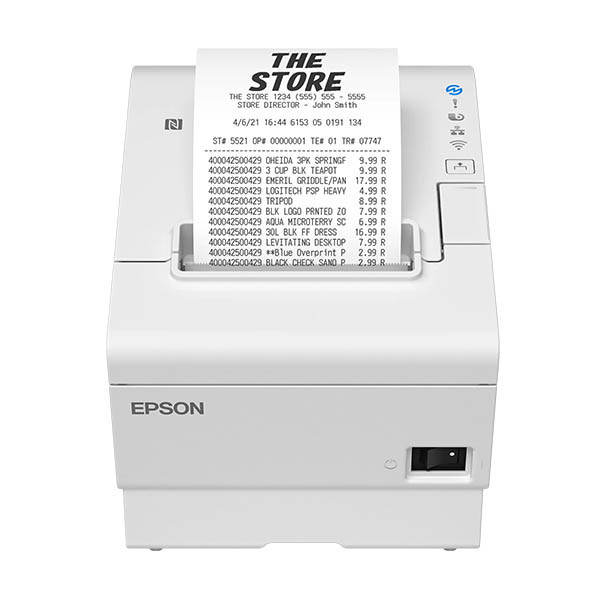 Epson TM-T88VII (111) kvittoskrivare vit med USB och Ethernet 832347 - 1