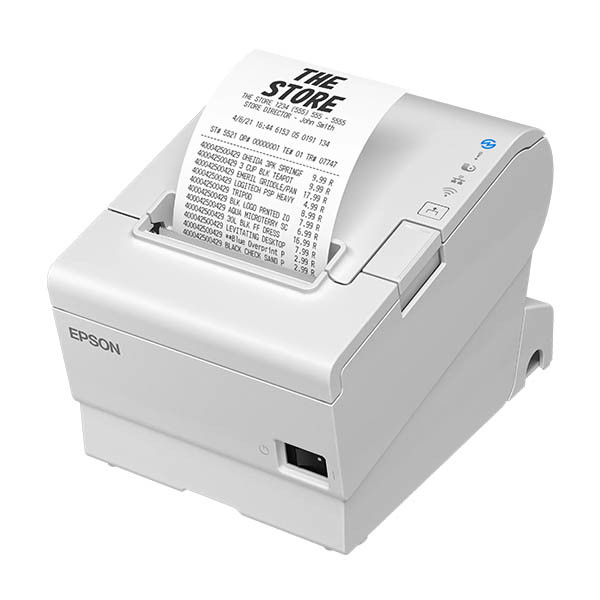 Epson TM-T88VII (111) kvittoskrivare vit med USB och Ethernet 832347 - 3