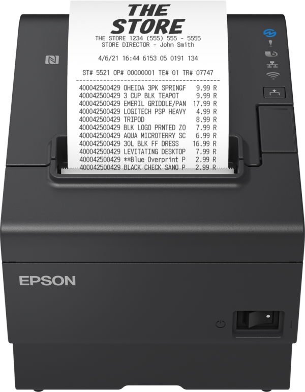 Epson TM-T88VII (112) kvittoskrivare med Ethernet och WiFi C31CJ57112 831916 - 1