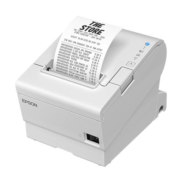 Epson TM-T88VII (151) kvittoskrivare vit med USB och Ethernet 832348 - 3