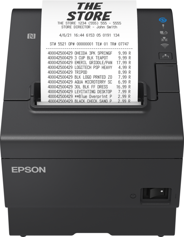 Epson TM-T88VII kvittoskrivare med Ethernet och WiFi [1.7Kg] C31CJ57112 831916 - 1