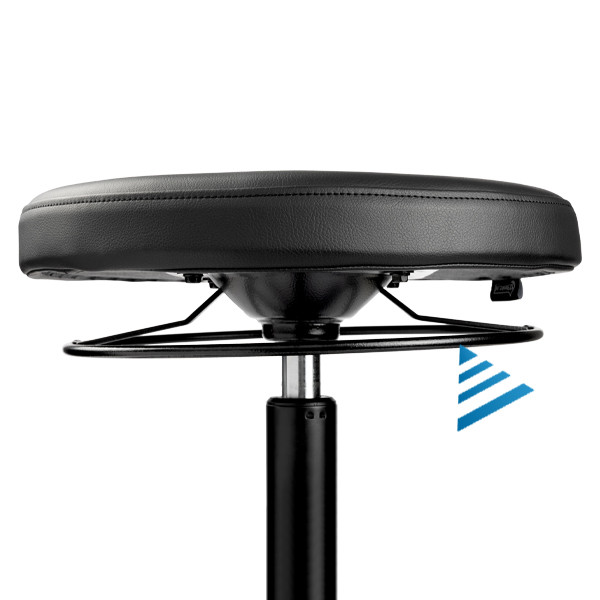 Ergonomisk mobil pall 56-81cm | 123ink | svart 390054 - 3