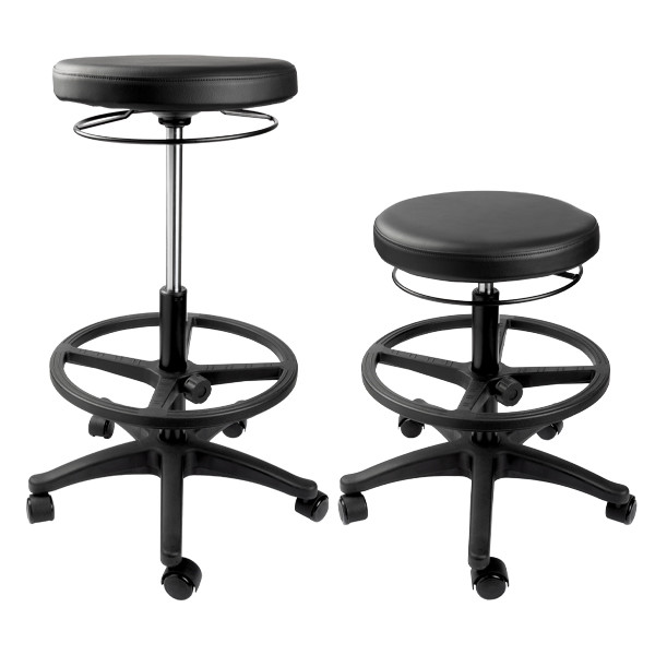 Ergonomisk mobil pall 58-83cm | 123ink | svart R20 390054 - 2