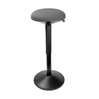 Ergonomisk sitt-stå-pall rund 57-82cm | 123ink | svart R26-1BK 390050