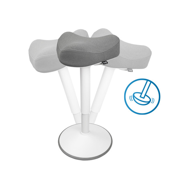 Ergonomisk sitt-stå-pall triangulär 48-65cm | 123ink | vit 65440085C R06-2-WH 390049 - 4