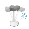 Ergonomisk sitt-stå-pall triangulär 48-65cm | 123ink | vit 65440085C R06-2-WH 390049 - 4