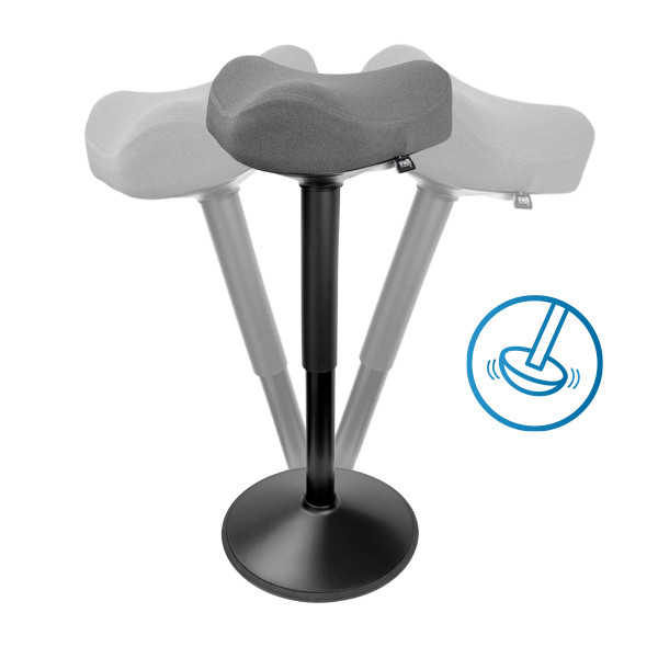 Ergonomisk sitt-stå-pall triangulär 58-83cm | 123ink | svart R06-BK 390046 - 4