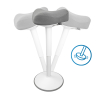 Ergonomisk sitt-stå-pall triangulär 58-83cm | 123ink | vit 65450085C R06-WH 390047 - 4