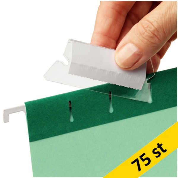 Etiketthållare med ryttarremsor för Pendaflex | Esselte | 75st 203507 - 1