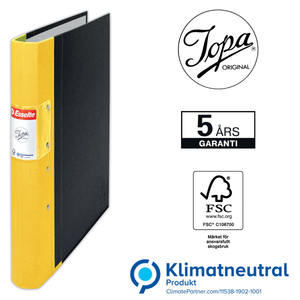 Gaffelpärm  A4 40mm | Esselte Jopa gul 238406 - 2