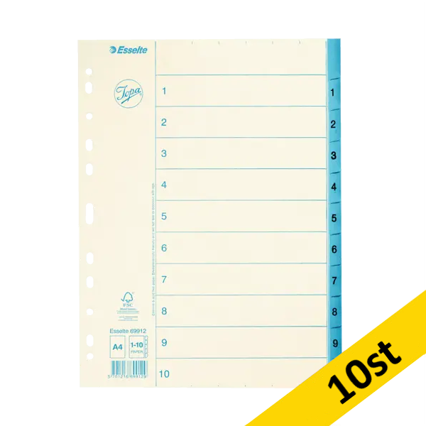 Pärmregister A4 | 1-10 | Esselte Jopa | 10st SE001127 - 1
