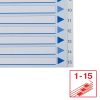 Pärmregister A4 | 1-15 | Esselte Non-Stop | polypropen 238446 - 5