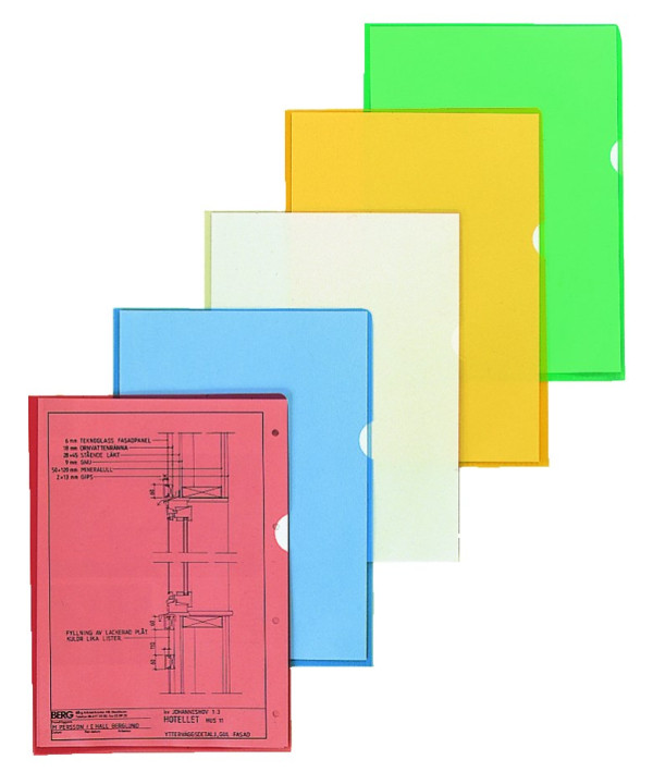 Plastficka A4 L-öppning 105my | Esselte 10st 227518 - 3