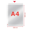 Plastficka A4 toppöppning 105my | Esselte 100st SE001130 - 3