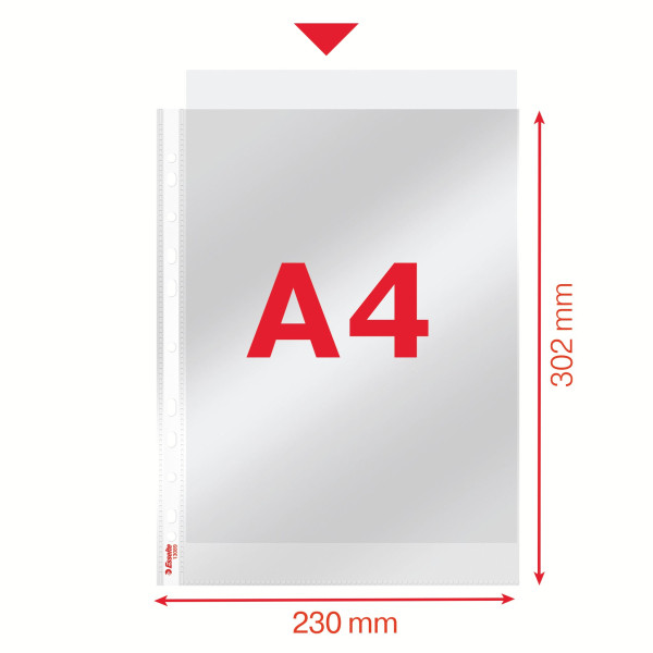 Plastficka A4 toppöppning 40my | Esselte 100st SE001581 - 4