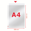 Plastficka A4 toppöppning 40my | Esselte 100st SE001581 - 4