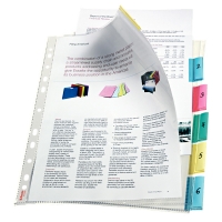 Plastfickor med 6 flikar | Esselte | toppöppning 203227