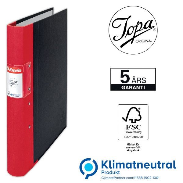 Träryggspärm A4 40mm | Esselte Jopa röd 238407 - 3