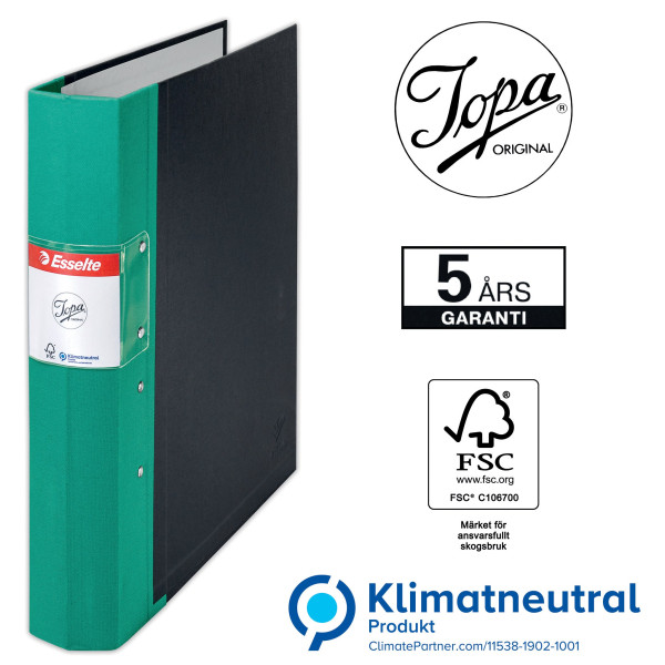 Träryggspärm A4 60mm | Esselte Jopa grön 238410 - 2