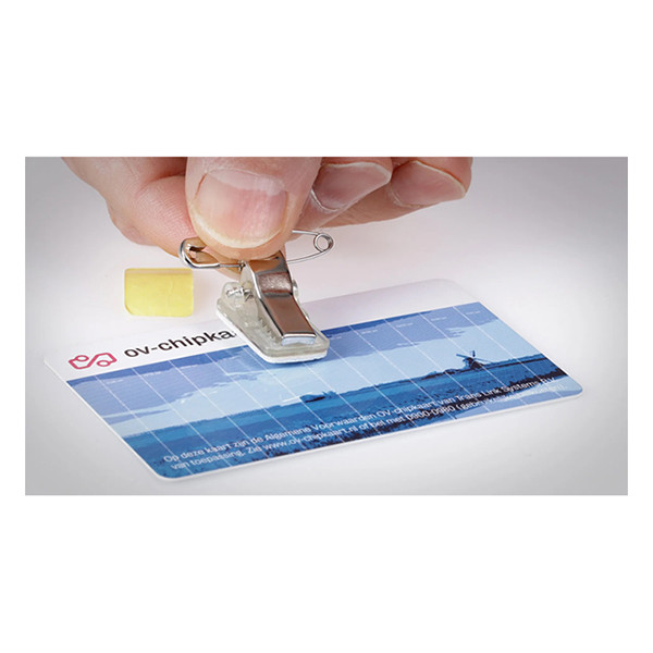 Metallclip med säkerhetsnål | Europel 50st 226963 - 3