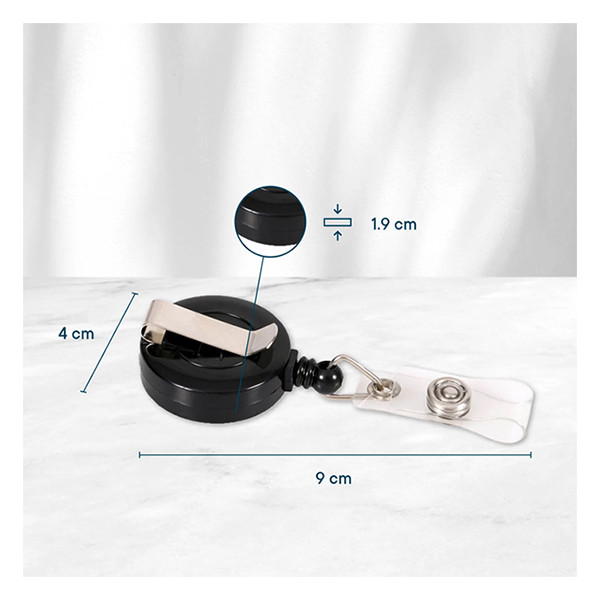 Utdragbar jojo med tryckknapp och klämma | Europel | 10st 226970 - 3