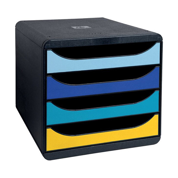 Exacompta Förvaringslåda 4 lådor | Exacompta Bee Blue | blandad 3104202D 404098 - 1
