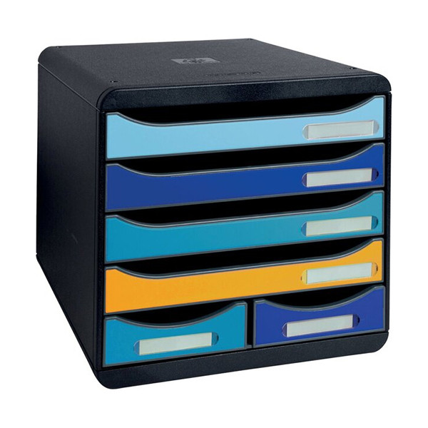 Exacompta Förvaringslåda 6 lådor | Exacompta Bee Blue Maxi | blandad 3124202D 404100 - 1