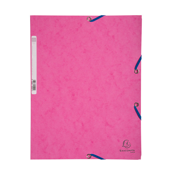 Gummibandsmapp A4 | Exacompta rosa 404028 - 1
