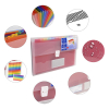 Projektmapp 13 fack | Exacompta transparent 404013 - 6