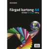 Färgat Papper 220g A4 sorterat | Büngers 10 ark