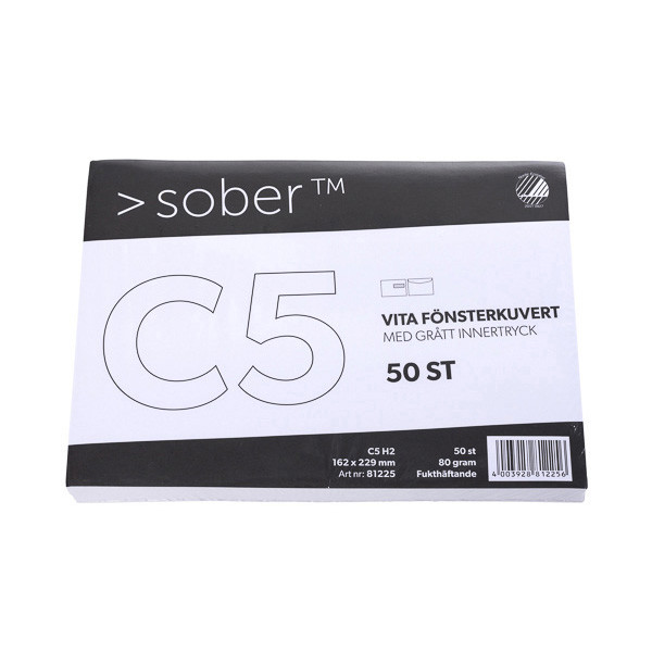 Fönsterkuvert C5 H2 vit fukthäftande | Mayer 50st 360022 - 1