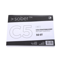 Fönsterkuvert C5 H2 vit fukthäftande | Mayer 50st 360022