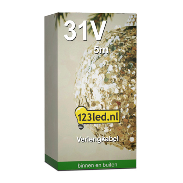Förlängningskabel 5m till 123ink ljusslingor | 31V LDR07138 - 3