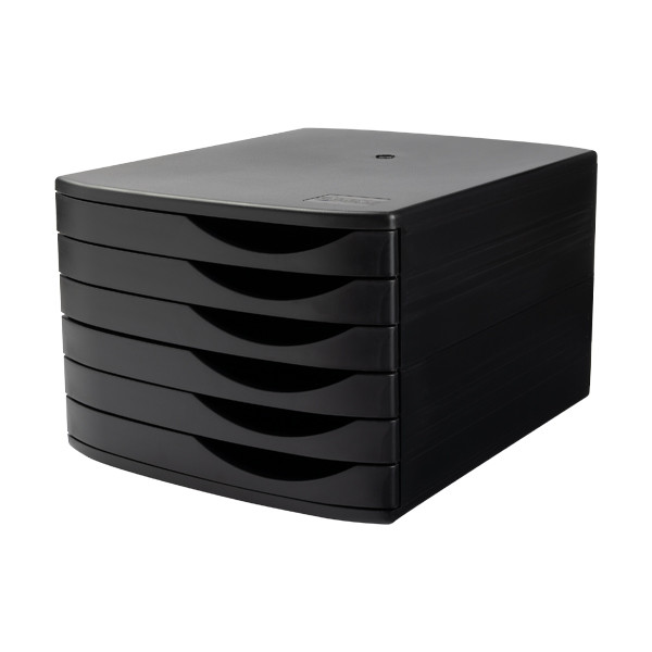 Förvaringslåda 6 lådor | 123ink | svart 8344100-14464 302413 - 1
