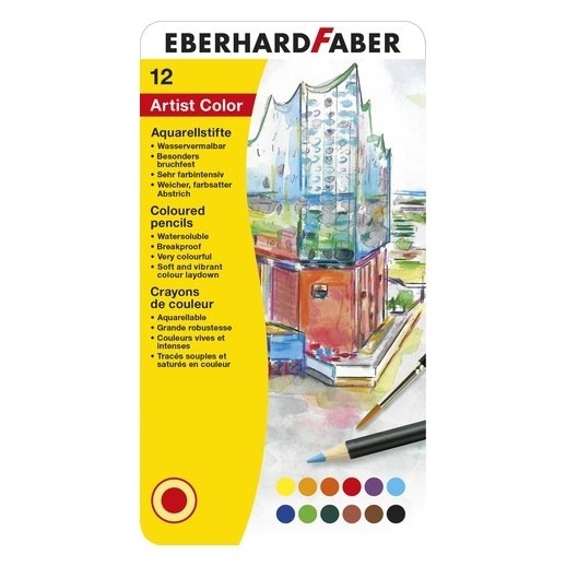 Faber-Castell Akvarellpennor | Eberhard Faber | 12st EF-516013 220125 - 1