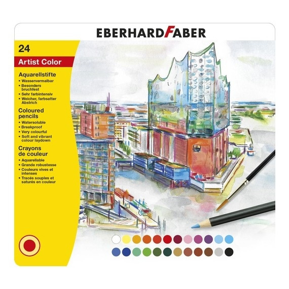 Faber-Castell Akvarellpennor | Eberhard Faber | 24st EF-516025 220126 - 1