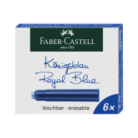 Faber-Castell Bläckpatron till reservoarpenna | Royal Blue | Faber-Castell 6st FC-185506 220171
