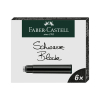 Bläckpatron till reservoarpenna | svart | Faber-Castell 6st 220172 - 1