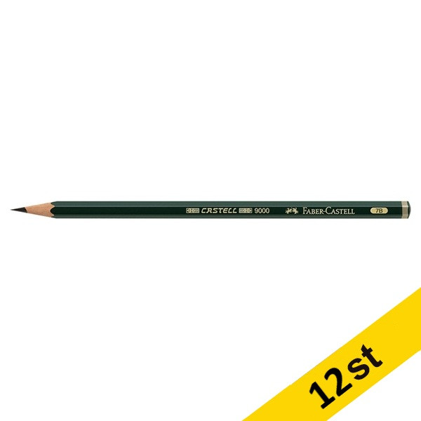 Faber-Castell Blyertspenna 7B | Faber-Castell 9000 | 12st  240032 - 1