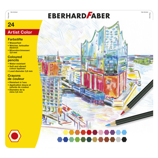 Faber-Castell Färgpennor | Eberhard Faber Artist | 24st EF-516124 220129 - 1