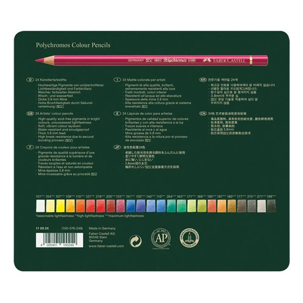 Faber-Castell Färgpennor | Faber-Castell Polychromos | 24st FC-110024 220192 - 3