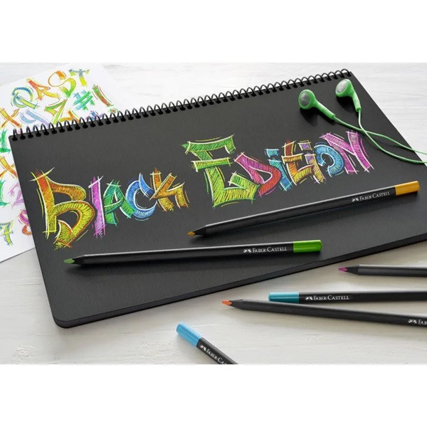 Faber-Castell Färgpennor | Faber-Castell black edition | 12st FC-116412 220162 - 4