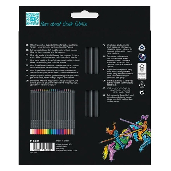 Faber-Castell Färgpennor | Faber-Castell black edition | 24st FC-116424 220163 - 3