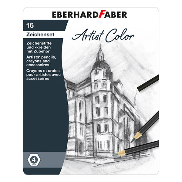 Faber-Castell Färgritningsset | Eberhard Faber Artist | 16 delar EF-516916 220135 - 6