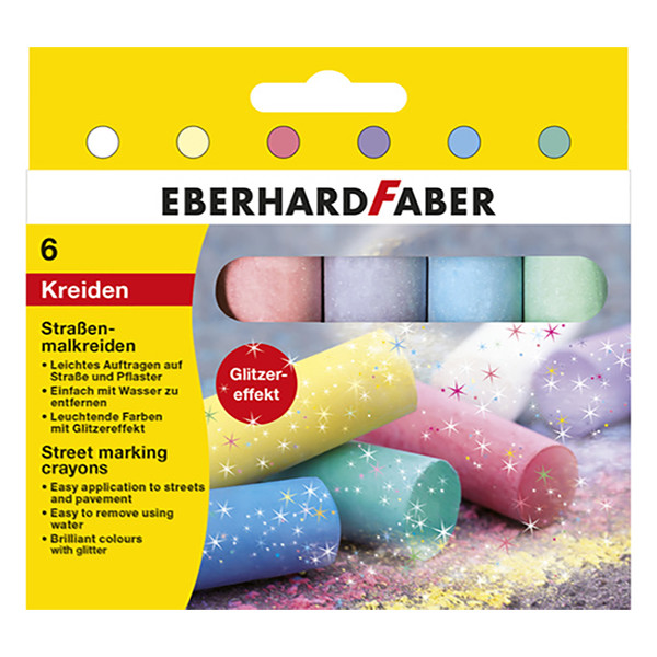 Faber-Castell Gatukritor | glitter | Eberhard Faber | 6st EF-526504 220180 - 1