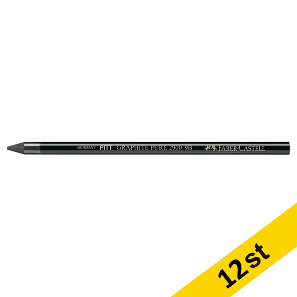 Faber-Castell Grafitpenna 9B | Faber-Castell Pitt Pure | 12st  240057 - 1