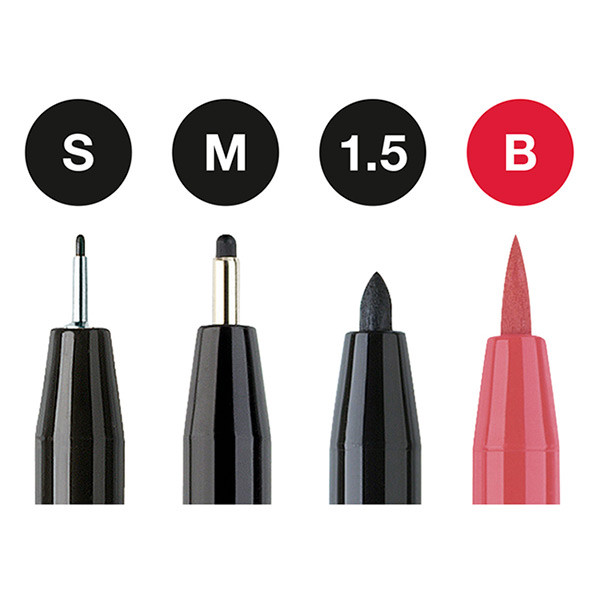 Faber-Castell Lettering set Love | Faber-Castell Pitt Artist Pens | 4st FC-267115 220086 - 2